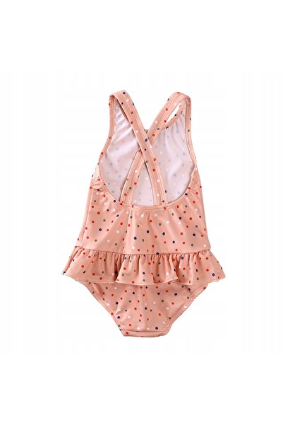 NO BRAND Costum de baie pentru fete, tematică curcubeu, 110/116, 4-5 ani