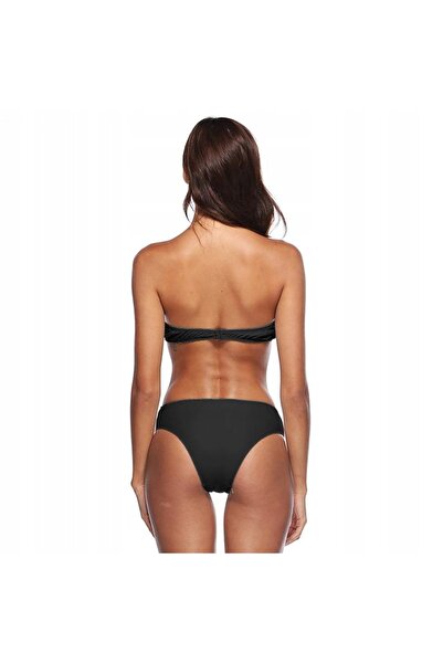 NO BRAND Costum de baie negru, îmbrăcăminte de plajă, tip bandeau, bentiță, d...
