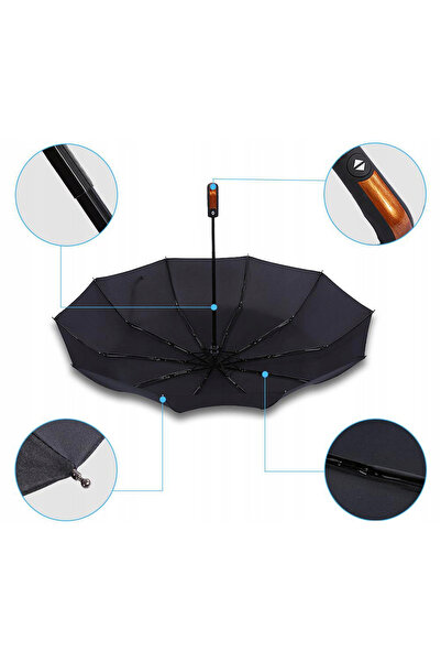 NO BRAND Umbrelă pliabilă automată cu mâner, ușoară, pentru bărbați și femei