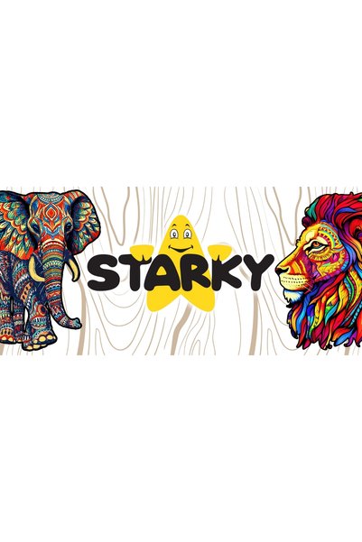 STARKY Puzzle din lemn fluture, pentru adulți și copii, A4, 104 piese, cadou