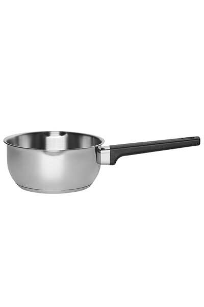 NO BRAND RONDEL OȚEL INOXIDABIL ARGINTIU CU CAPAC ȘI MÂNER SR 16 CM 1.4 L