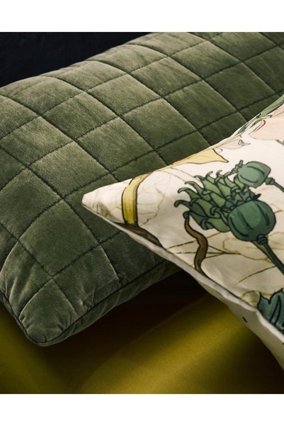 NO BRAND Pernă decorativă Essenza Julia 40x90cm, verde, din bumbac