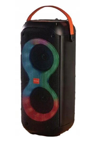 Hykker Boxă wireless, microfon karaoke, lumină LED RGB