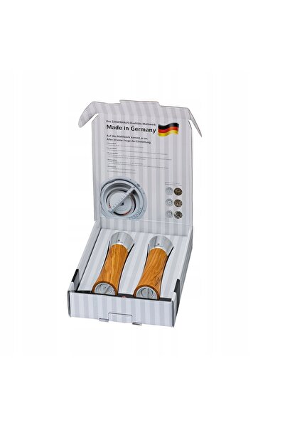zassenhaus Set de 2 râșnițe de sare și piper din lemn de măslin, 18 cm