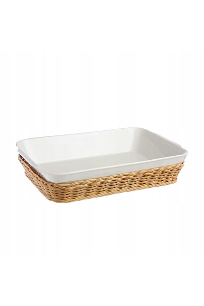 La Porcellana Bianca Midollino Coș de răchită pentru vasul de lasagna 30 cm