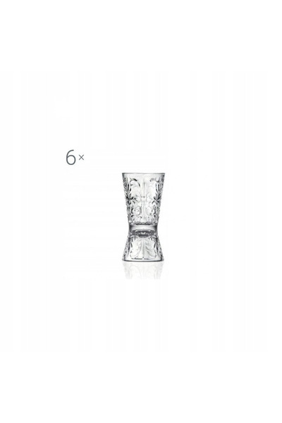 RCR TATTOO Pahar gradat pentru vodcă, lichior 60ml/30ml, set de 6 bucăți, sti...