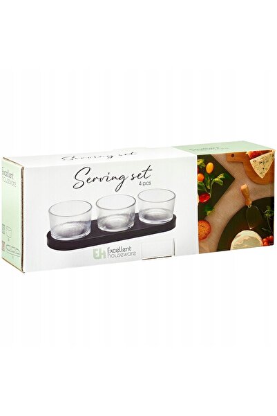 Koopman Set de boluri pentru gustări și sosuri, din porțelan, salatoare, 4 piese