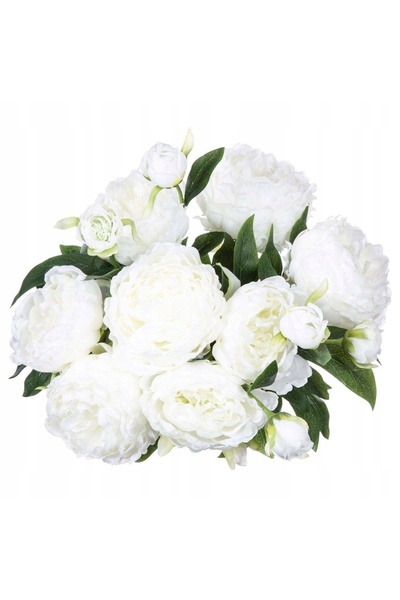 Atmosphera Bujori albi, flori artificiale, BLOSSOM BUNSET, 50 cm