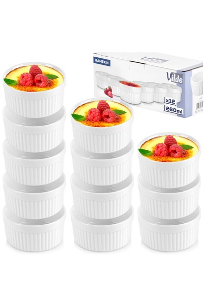 Vilde 12x Vas de COACERE, rezistent la căldură, bol, cupă, formă de ceramică,...