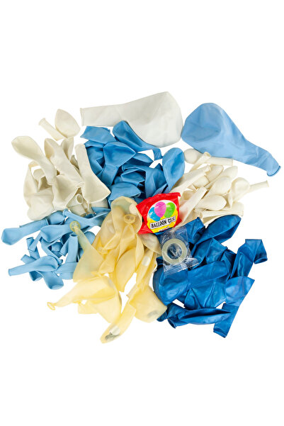 Martom Ghirlandă mare de baloane, set confetti albastru, pentru aniversar, ba...