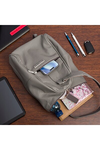 Beltimore Rucsac de damă din piele, geantă de mână 2-în-1, elegant, reglabil,...