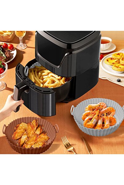 NO BRAND Set de inserții din silicon Forma pentru friteuză cu aer cald, 3 piese