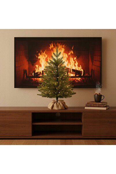 Springos Brad artificial de Crăciun din PE, tip molid natural premium, 60cm, ...