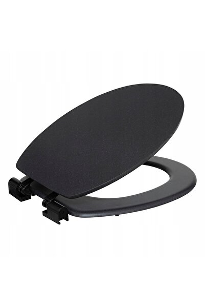 NO BRAND Scaun WC gri MDF CICHO înclinat 37.5 x 49.9 x 5.2 cm