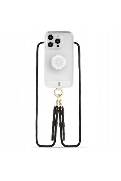 NO BRAND Husă pentru iPhone 15 Pro Max Just Elegance PopGrip Transparentă