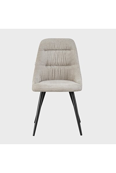 Homla Scaun tapițat pentru living și sufragerie QUERCIA bej retro 56x48x85