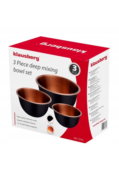Klausberg SET DE 3 VASE DE OȚEL KB-7394