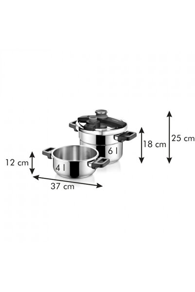 TESCOMA ULTIMA DUO 4.0 și 6.0 l oală sub presiune