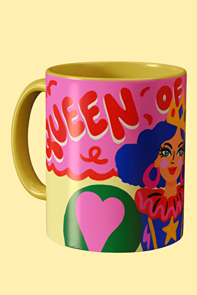 Queen of Chaos Temalı Porselen Tasarım Kupa 26/27 Midas Koleksiyonu