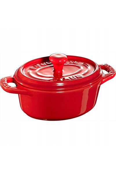 STAUB Cadou: Mini cocotte ovalny 200 ml, roșu