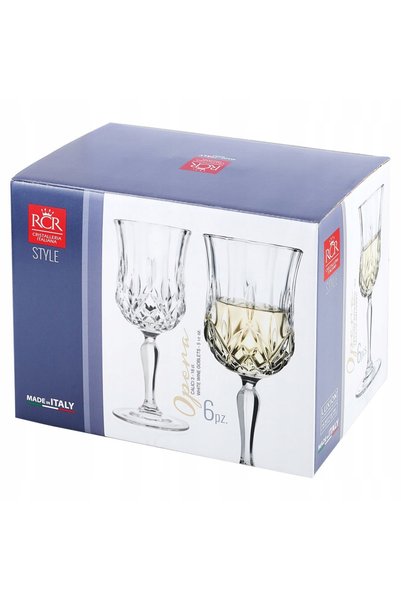 RCR Set de 6 pahare de vin OPERA, 160ml, din cristal