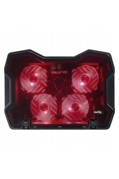 Emavo Suport de răcire pentru laptop, cu LED, reglabil, mare, 12-17 inch