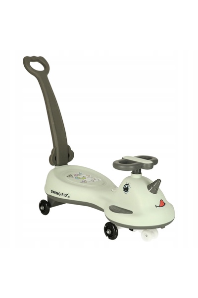 Ikonka Trotinetă Gravity LED Swing FIX S1 cu ghidon, gri, maxim 65 kg