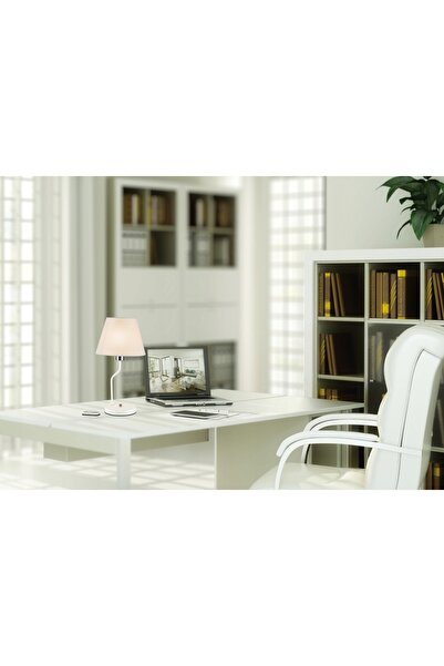 NO BRAND Lampă de masă Candellux YORK E14 Albă, 44cm, Fără bec, IP20