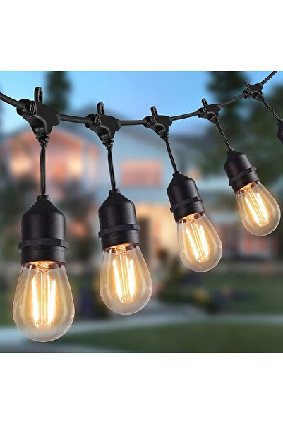 NO BRAND Ghirlandă luminoasă de grădină 10 LED-uri E27 10m de exterior imperm...