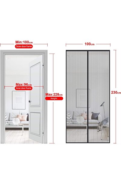 NO BRAND Plasă de țânțari magnetică pentru ușă de balcon, tip perdea, premium...