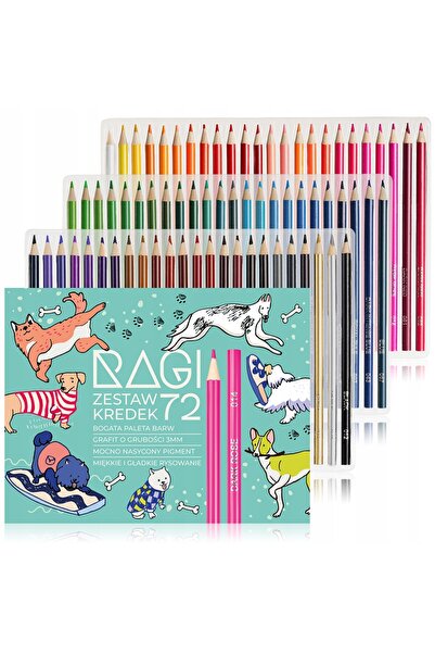 RAGI Set profesional de creioane pastel moi pe bază de ulei pentru artă, cu c...