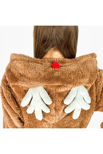 Onesies Pijamale pentru femei și bărbați, cu reni întunecați, cadou, kigurumi...