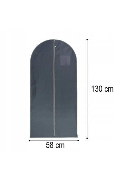 NO BRAND 10x Husă pentru haine 58x130, pentru rochii și costume, cu fereastră