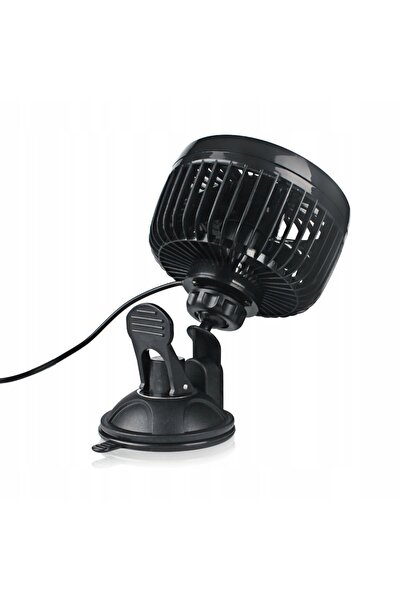 Carcommerce Ventilator auto 12V 6'' cu ventuză pentru parbriz 180 °