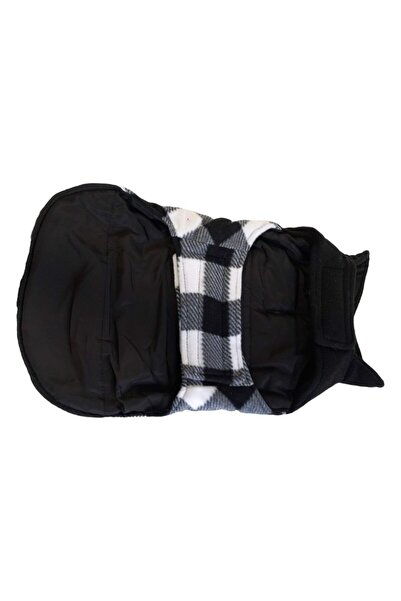 NO BRAND Geacă pentru câini reversibilă impermeabilă M Negru