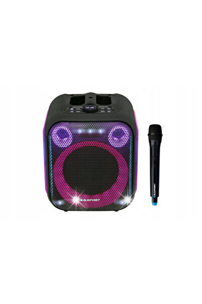 Blaupunkt Boxă portabilă wireless Bluetooth pentru karaoke cu microfon LED PB...