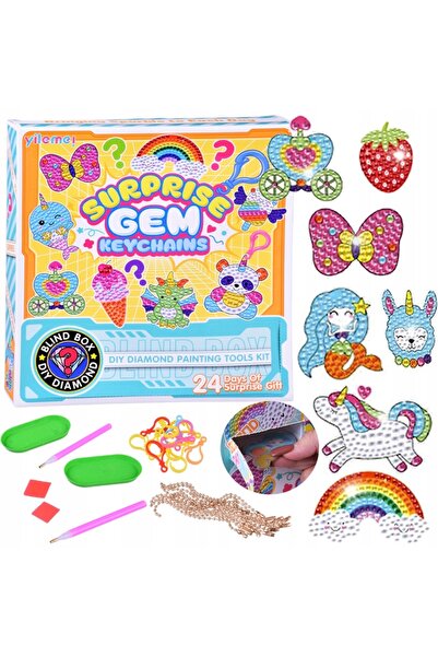 Jokomisiada Colaj DIY cu tematică de basm - Broderie cu diamante - brelocuri ...