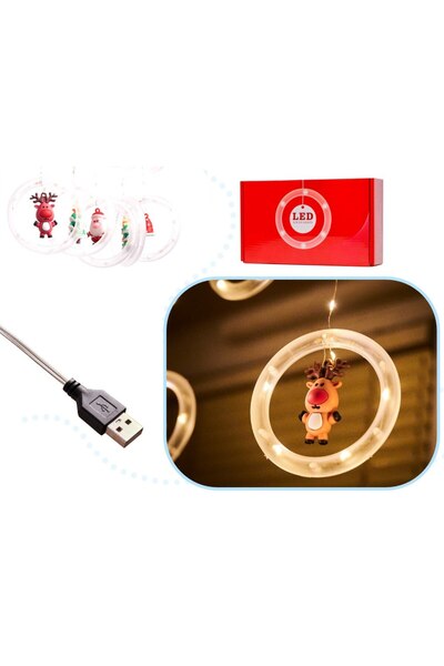 Ikonka Perdea luminoasă LED pentru fereastră, cu stele, 3 m, 125 LED-uri