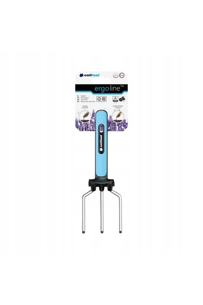 Cellfast Furcă lată cu 3 dinți, 12cm, cu mâner din plastic 42-003 Energo