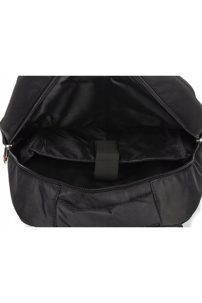 Bag Street Rucsac de oraș pentru laptop, rucsac sport, negru