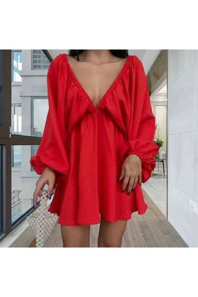 NO BRAND Rochie elegantă de damă, sexy, mini, croială în A, verde, cu spatele...