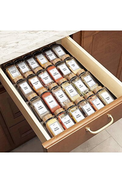 NO BRAND SET DE RECIPiente PENTRU PRODUSE AROMATICE x24 BOCĂNĂI DE STICLĂ CU ...