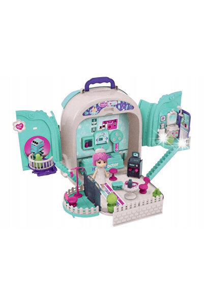 DK Set medical în rucsac 3 în 1 „Micul doctor” – valiză, rucsac, căsuță pentr...