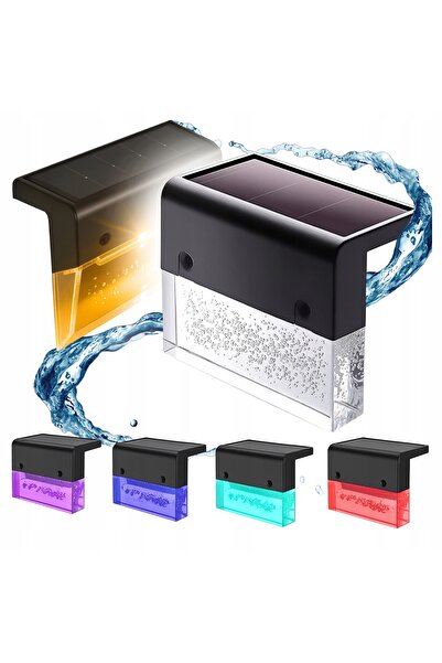 Gotel Lampă solară de colț cu 6 LED-uri pentru grădină, cu senzor de crepuscu...
