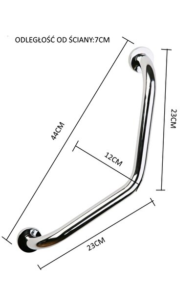 AWD Interior Bară de sprijin pentru baie pentru persoane cu dizabilități, Mân...