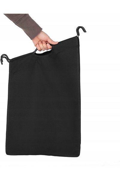SONGMICS Coș mobil pentru sortarea rufelor, negru, Loft, 140L