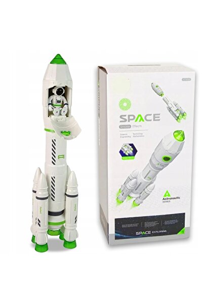 NO BRAND Rachetă spațială și astronaut, jucărie pentru copii, care produce su...