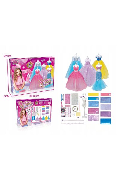 Norimpex Set pentru proiectarea rochiilor pentru păpuși, rochii, cusut, manec...