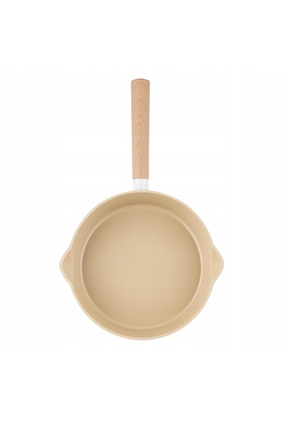 FLORINA Tigaie adâncă Nube 26cm Aluminiu Ceramică Bej 7cm