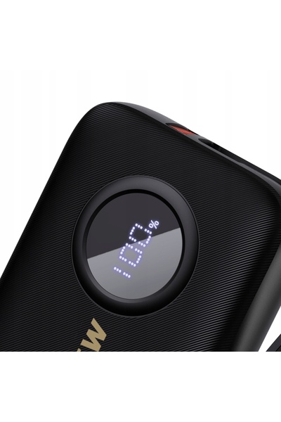 DUDAO POWERBANK 10000MAH CU CABLU USB-C / LIGHTNING NEGRU